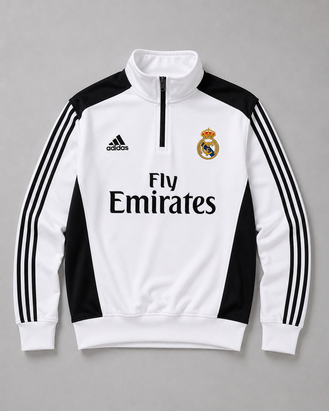 Forenz – Hala Madrid White(B) Premium Sweatshirt | Cotton Fleece | Supreme Comfort & Style