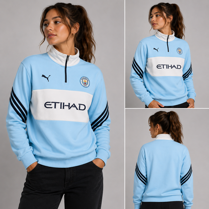 Manchester City Premium Sweatshirt | Cotton Fleece | Ultra-Soft & Stylish Fanwear