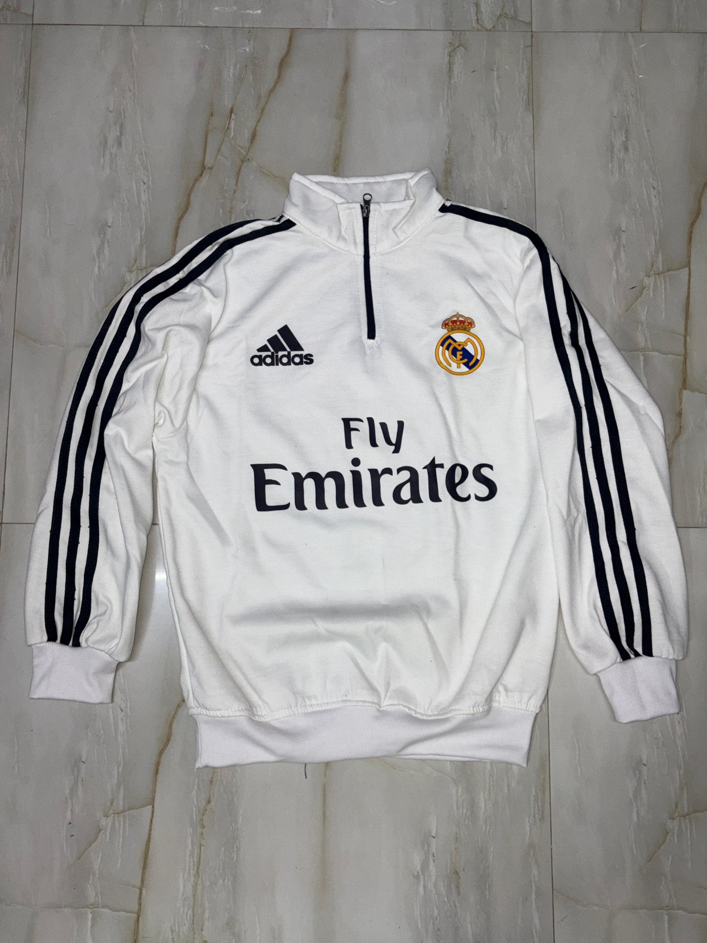 FORENZ – All White Madrid Premium Sweatshirt | Cotton Fleece | Minimal, Bold & Elite Design