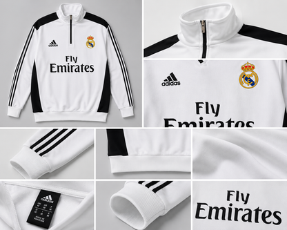 Forenz – Hala Madrid White(B) Premium Sweatshirt | Cotton Fleece | Supreme Comfort & Style