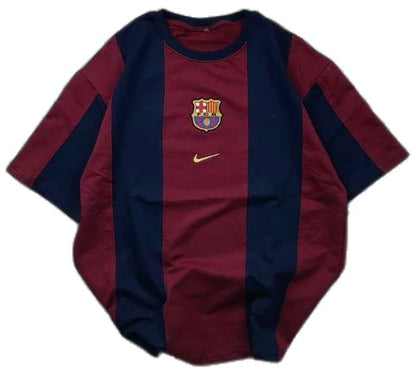 FORENZ – FCB  Red & Navy Blue Football Tee | Premium Cotton | Drop Shoulder Streetwear