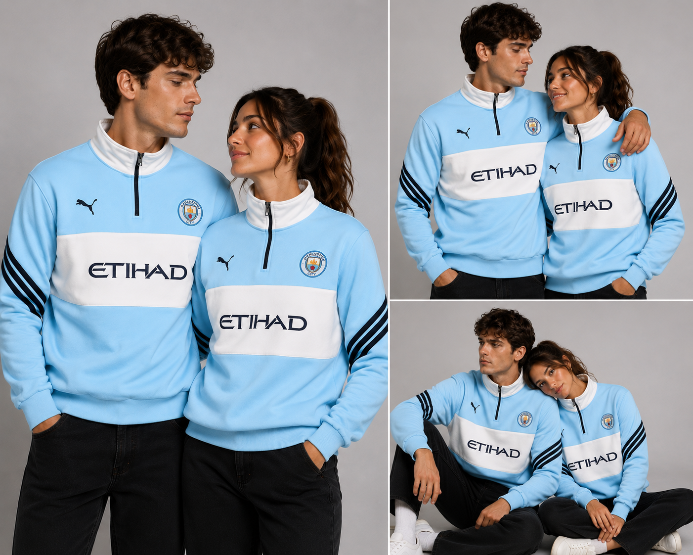 Manchester City Premium Sweatshirt | Cotton Fleece | Ultra-Soft & Stylish Fanwear