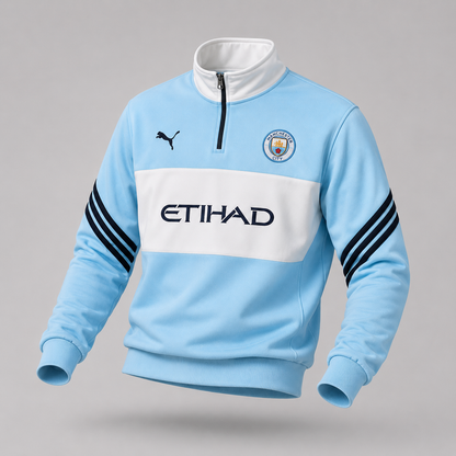 Manchester City Premium Sweatshirt | Cotton Fleece | Ultra-Soft & Stylish Fanwear