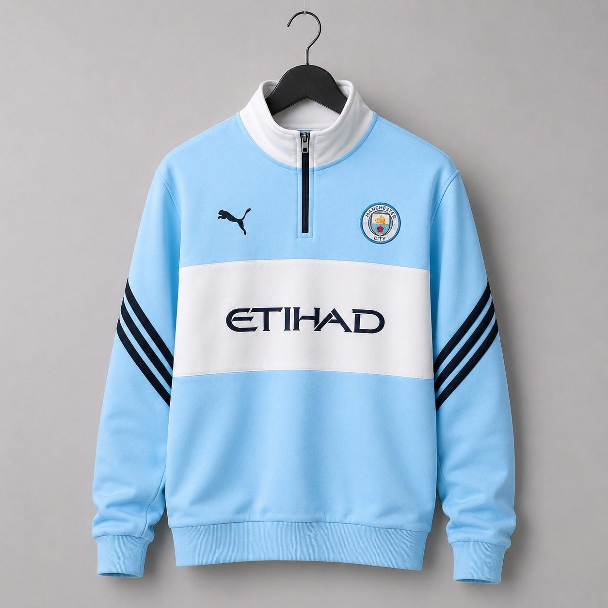 Manchester City Premium Sweatshirt | Cotton Fleece | Ultra-Soft & Stylish Fanwear