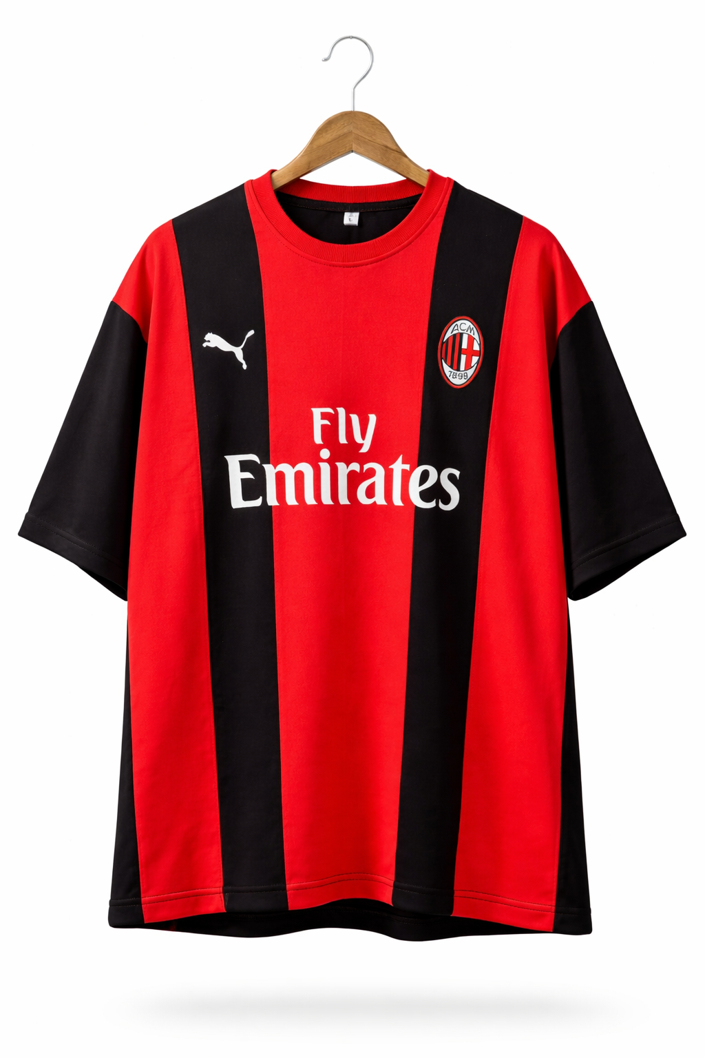 FORENZ – ACM Red & Black Football Tee | Premium Cotton | Drop Shoulder Streetwear