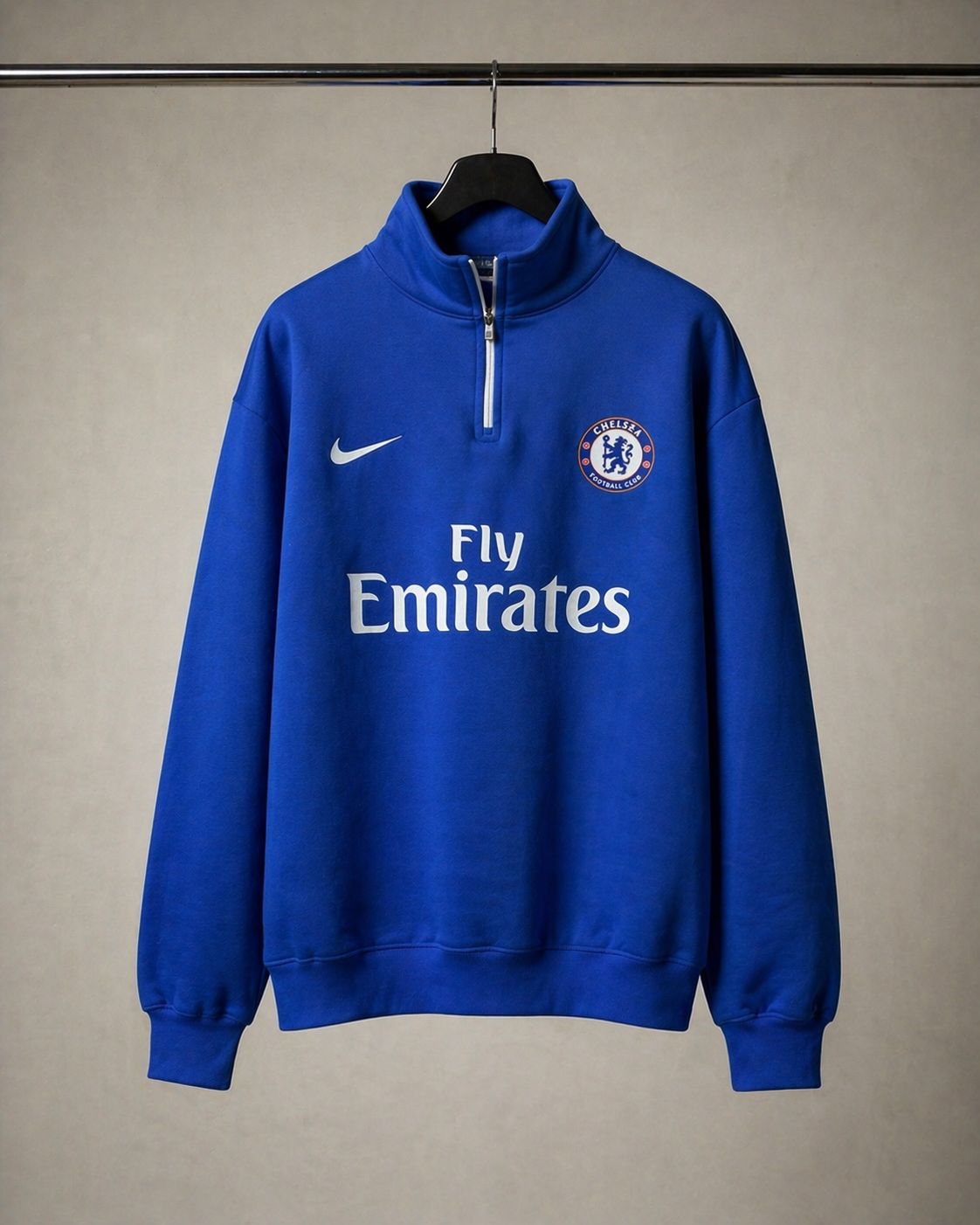 FORENZ – Royal Blue Quarter Zip Sweatshirt | Premium Streetwear