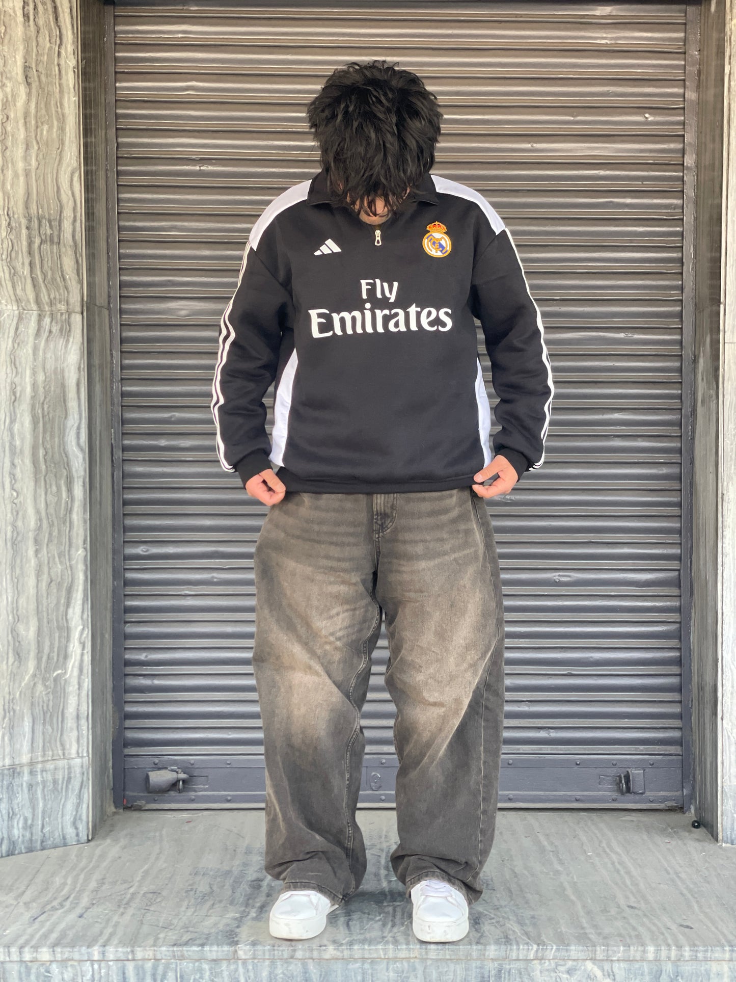 Forenz – Hala Madrid Black(W) Premium Sweatshirt | Cotton Fleece | Supreme Comfort & Style