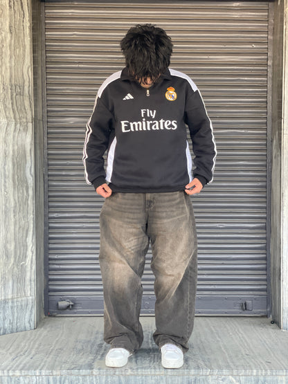 Forenz – Hala Madrid Black(W) Premium Sweatshirt | Cotton Fleece | Supreme Comfort & Style