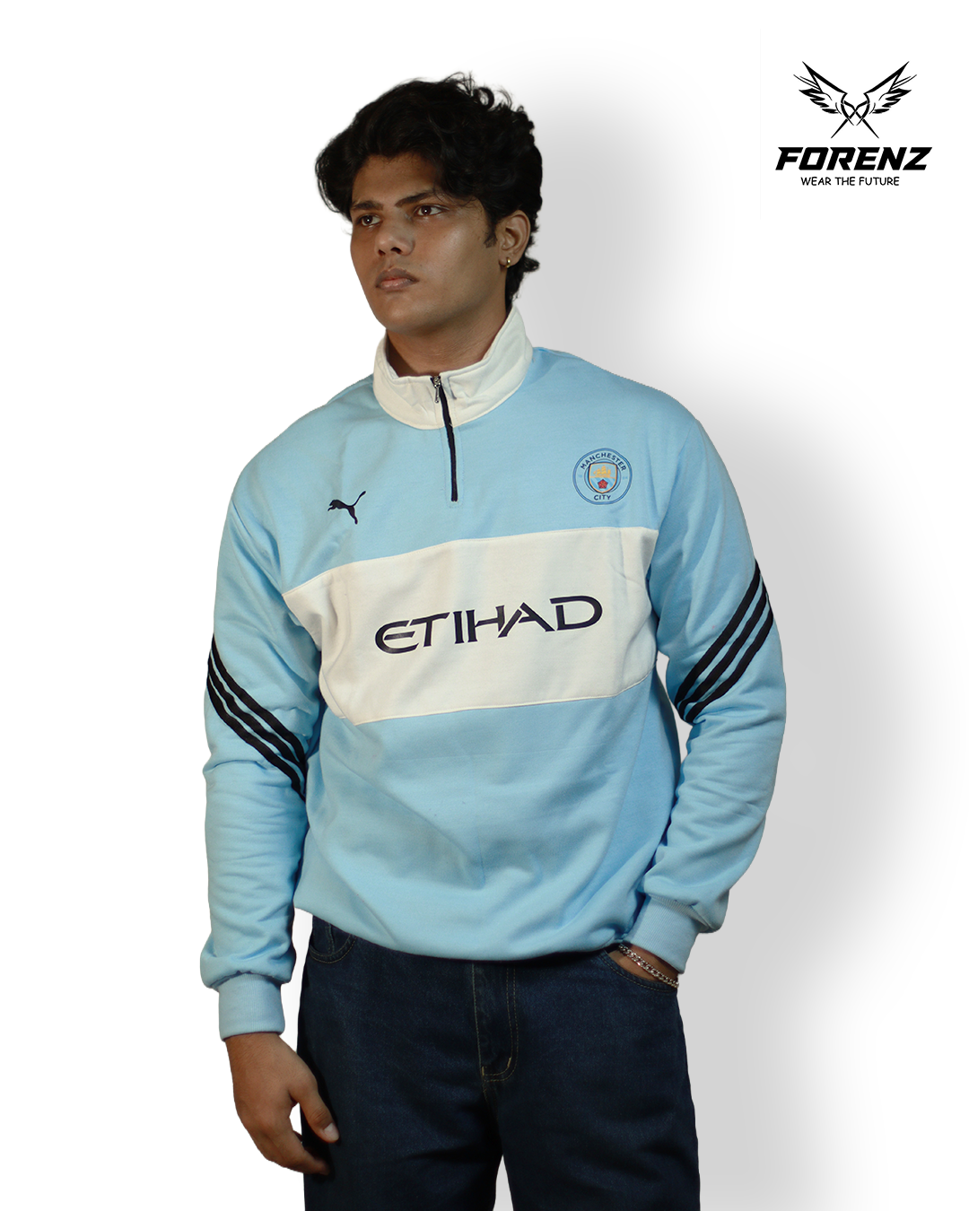 Manchester City Premium Sweatshirt | Cotton Fleece | Ultra-Soft & Stylish Fanwear