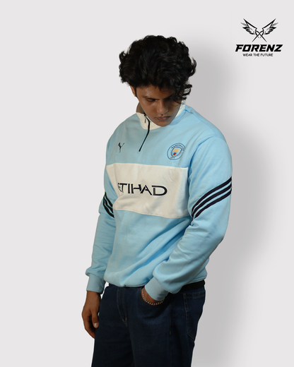 Manchester City Premium Sweatshirt | Cotton Fleece | Ultra-Soft & Stylish Fanwear
